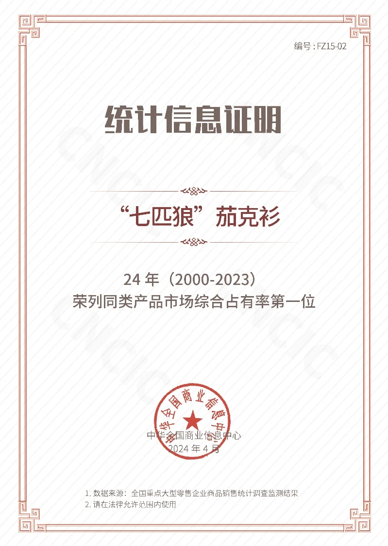 定位咨询动态:七匹狼与广检集团合作推出《高端功能夹克》团标 · 相关配图